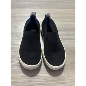 Rothy's Kids‎ Slip On Sneakers Black Knit Rainbow Logo Size 13